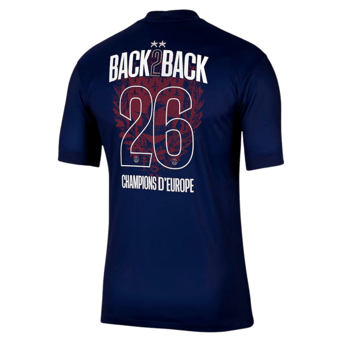 Maillot 25/26 PSG Domicile Champions - fan Version Back2Back - 26